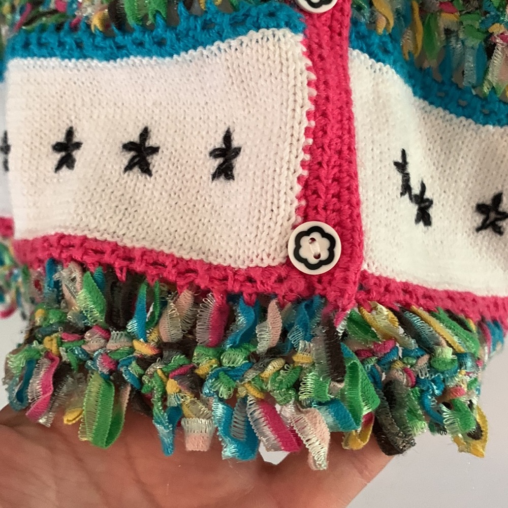 Design Option Colorful Button Front Cardigan With… - image 6